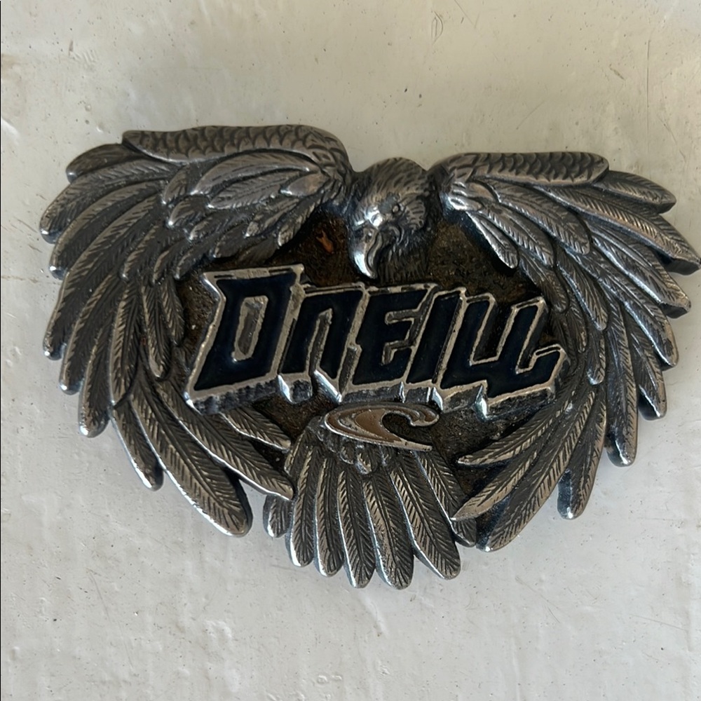 O'Neill Metallic Gray Eagle Belt Buckle